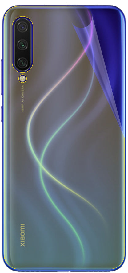 dipos Displayschutz für Xiaomi Mi A3 Rückseite, transparente Oberfläche, geringe Dicke und perfekte Passform