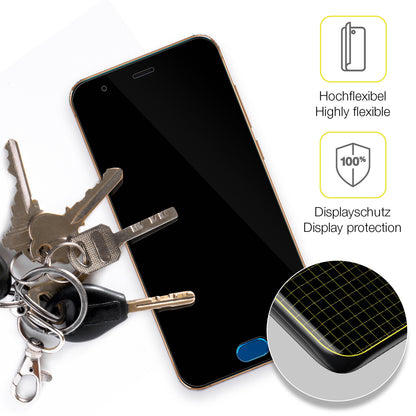 dipos Displayschutz für Xiaomi Mi Note 3, transparente Oberfläche, geringe Dicke und perfekte Passform