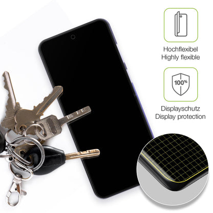 dipos Displayschutz für Xiaomi Mix Flip 2, transparente Oberfläche, perfekte Passform auch für die Rundungen