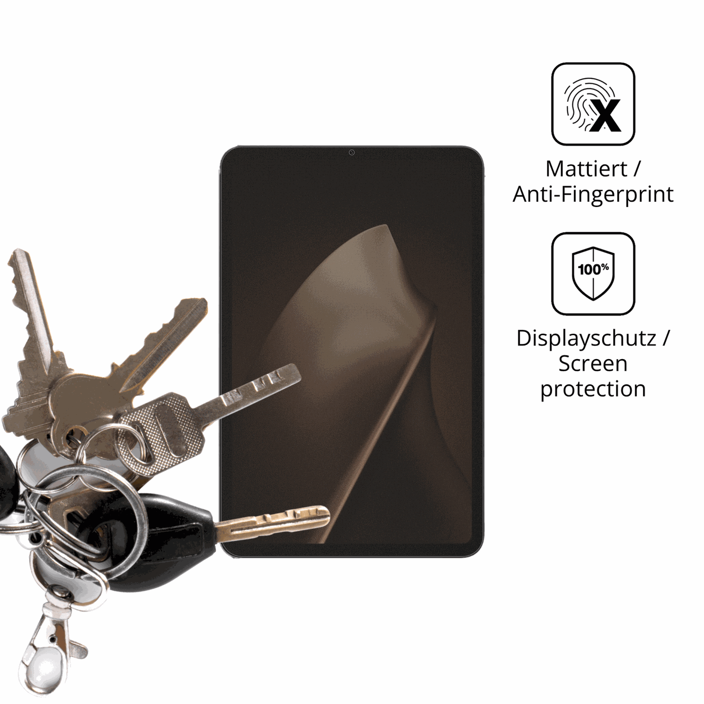 dipos Displayschutz für Xiaomi Pad Mini 8.8, mattierte Oberfläche, Blickschutzfilter und perfekter Passform