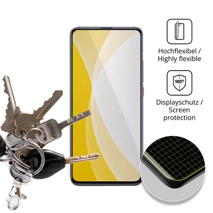 dipos Displayschutz für Xiaomi Poco F2 Pro, transparente Oberfläche, geringe Dicke und perfekte Passform
