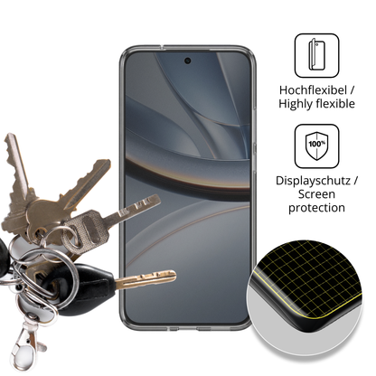 dipos Displayschutz f�r Xiaomi Poco F7 5G Case Friendly, mit Blickschutzfilter und perfekter Passform auch f�r die Rundungen