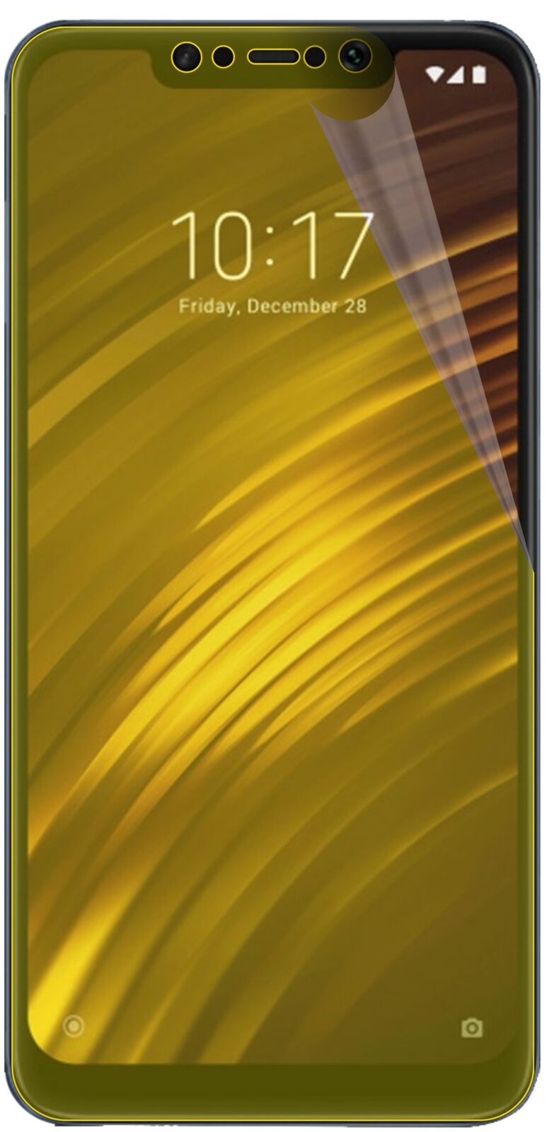 dipos Displayschutz für Xiaomi Pocophone F1, transparente Oberfläche, geringe Dicke und perfekte Passform
