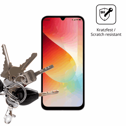 dipos Displayschutz für Xiaomi Redmi 15A 5G, transparente Oberfläche, perfekte Passform auch für die Rundungen