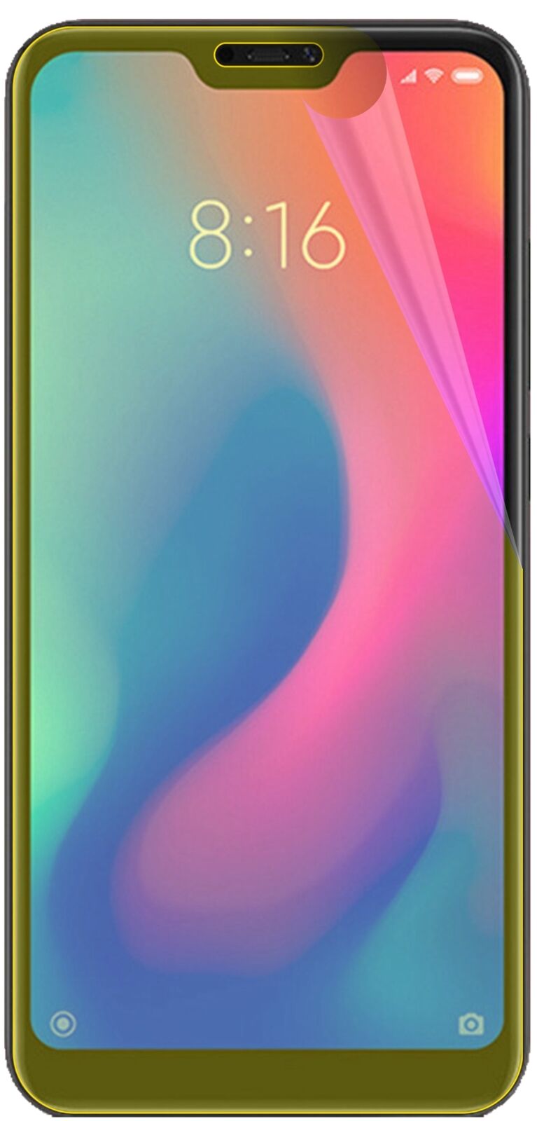 dipos Displayschutz für Xiaomi Redmi 6 Pro, transparente Oberfläche, geringe Dicke und perfekte Passform