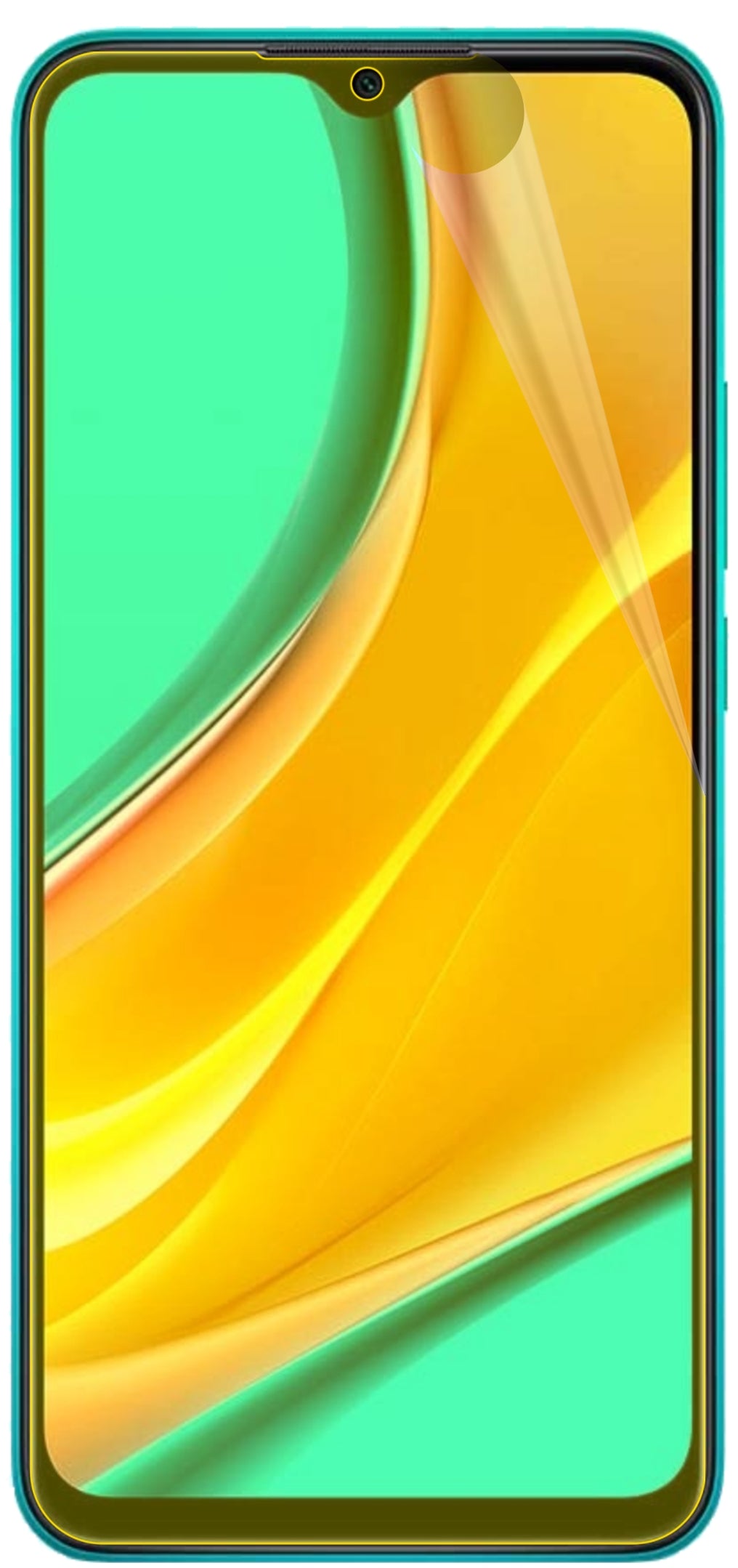 dipos Displayschutz für Xiaomi Redmi 9, transparente Oberfläche, geringe Dicke und perfekte Passform
