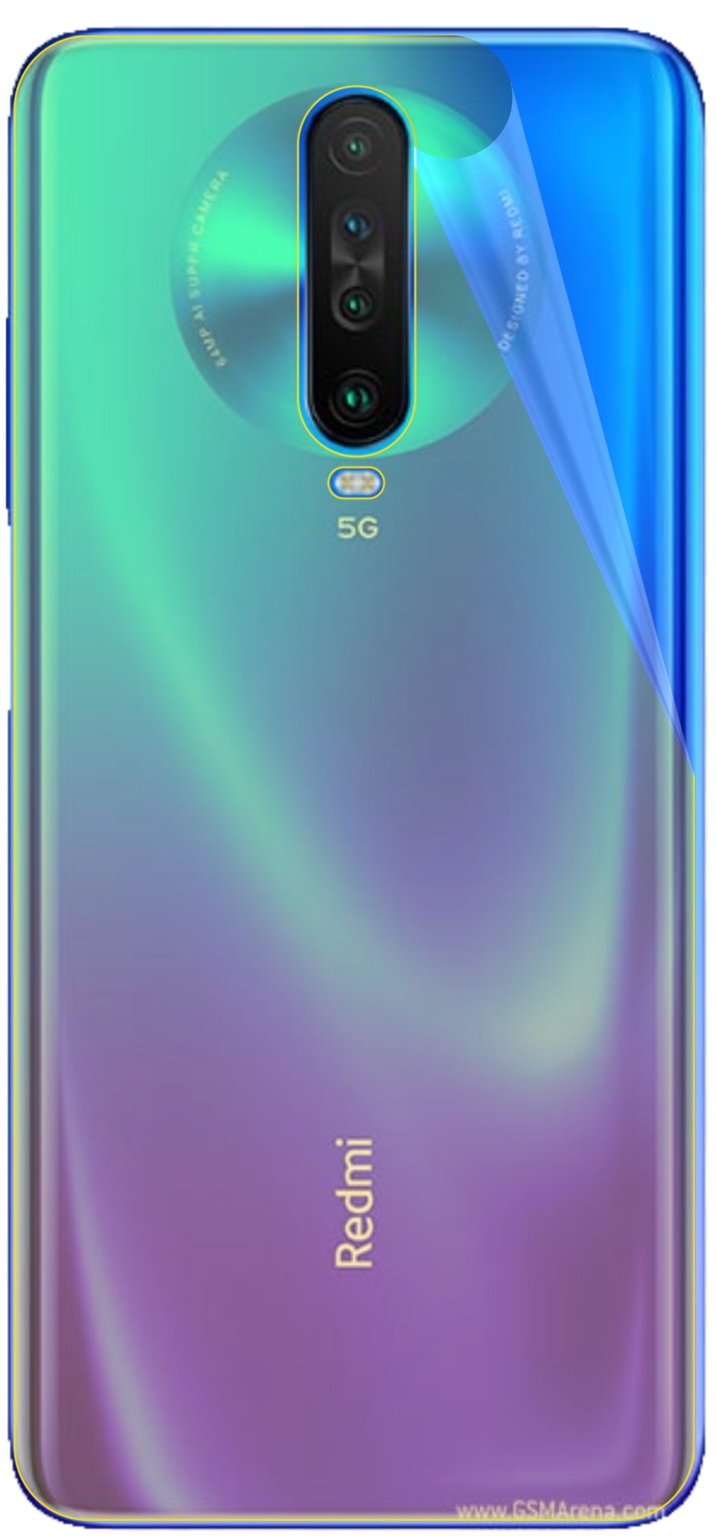 dipos Displayschutz für Xiaomi Poco F2 Pro Rückseite, transparente Oberfläche, geringe Dicke und perfekte Passform