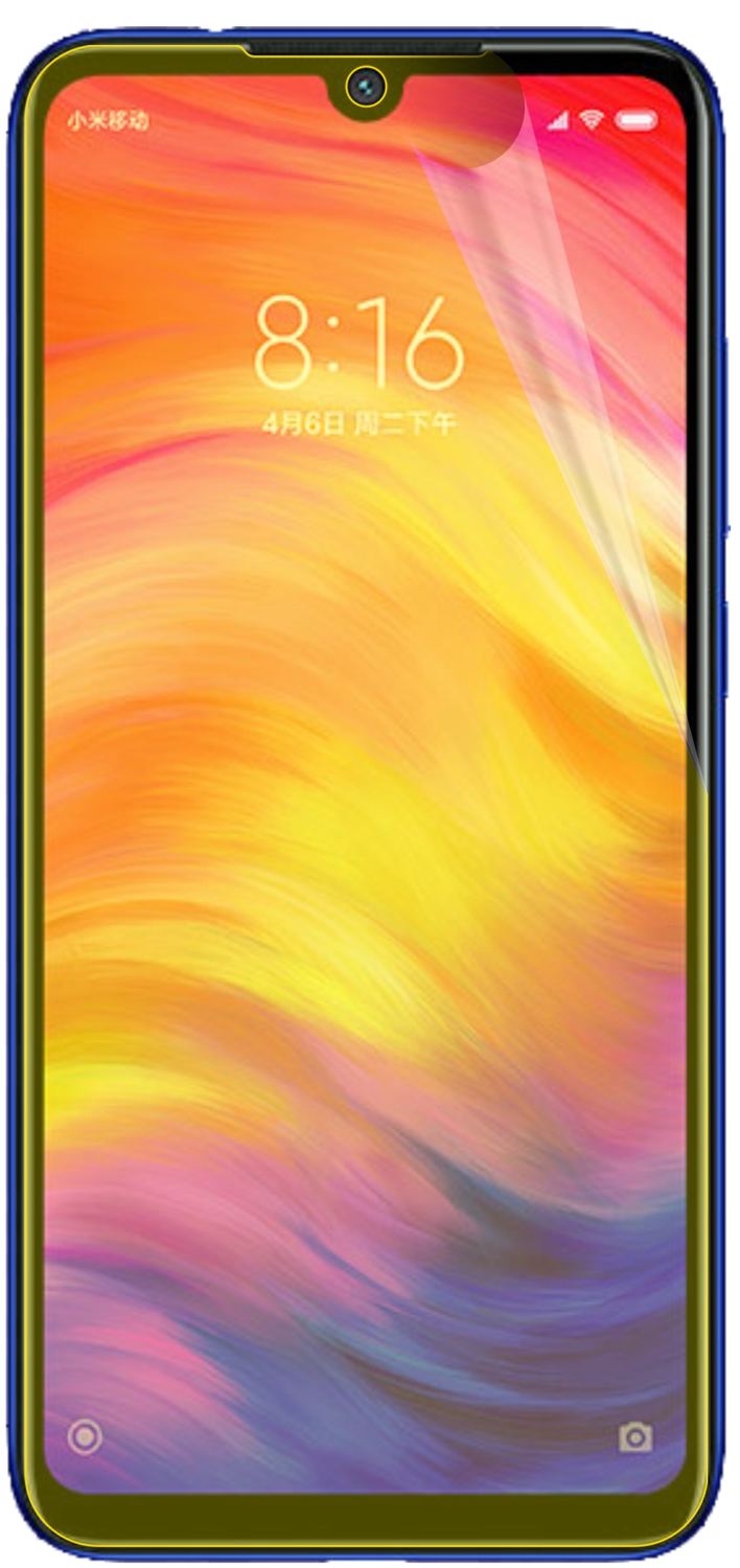 dipos Displayschutz für Xiaomi Redmi Note 7S, transparente Oberfläche, geringe Dicke und perfekte Passform