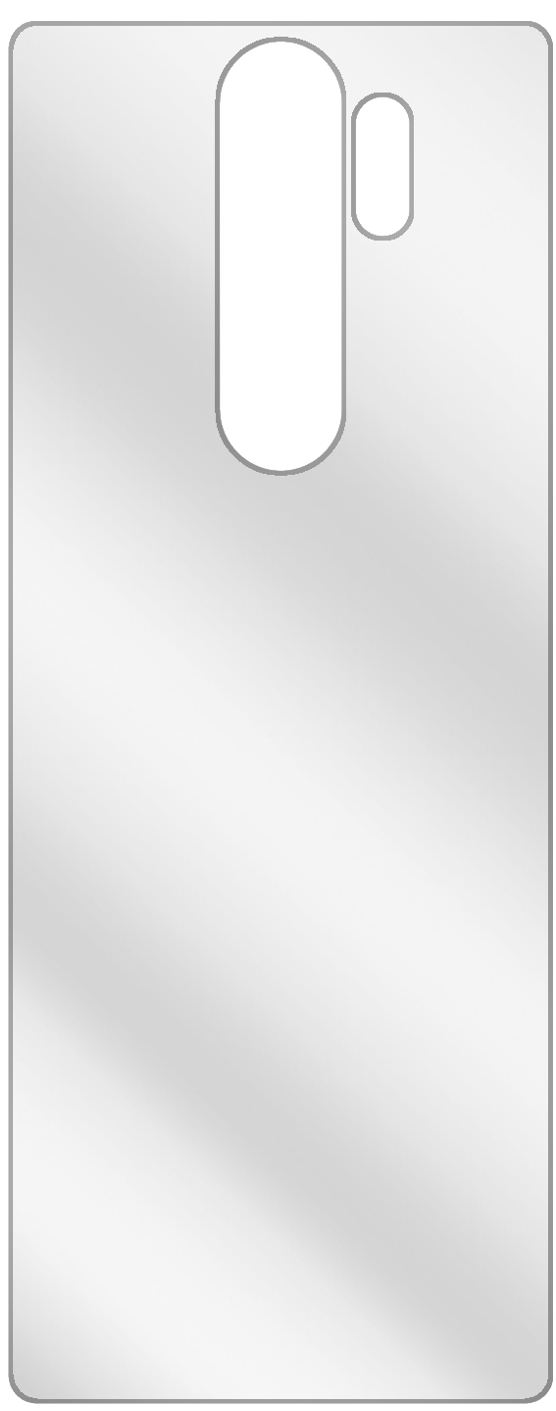 dipos Displayschutz für Xiaomi Redmi Note 8 Rückseite, transparente Oberfläche, geringe Dicke und perfekte Passform
