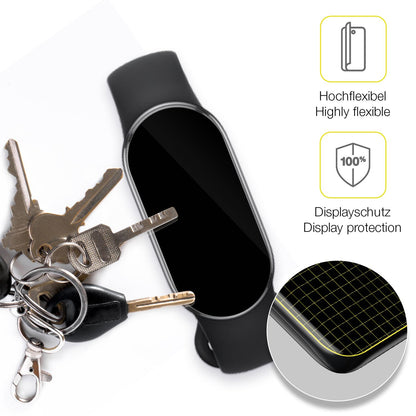 dipos Displayschutz für Xiaomi Smartband 10, transparente Oberfläche, geringe Dicke und perfekte Passform