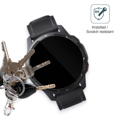 dipos Displayschutz für Xiaomi Watch S1 Active, transparente Oberfläche, perfekte Passform auch für die Rundungen