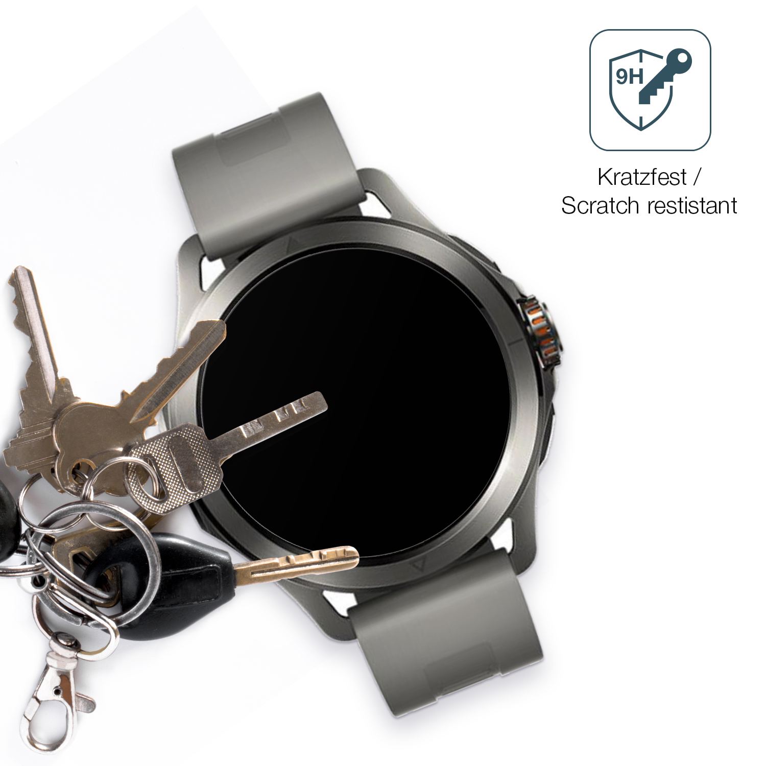 dipos Displayschutz für Xiaomi Watch S4, mattierte Oberfläche, robuste Festigkeit und perfekte Passform