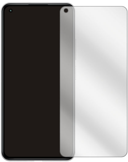 Xiaomi11 Lite 5G NE mit aufgebrachter dipos Displayschutzfolie, glasklare Darstellung ohne Einschränkungen