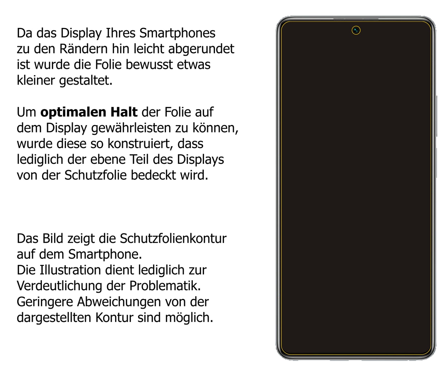 dipos Displayschutz für Xiaomi 11T Pro, transparente Oberfläche, perfekte Passform auch für die Rundungen