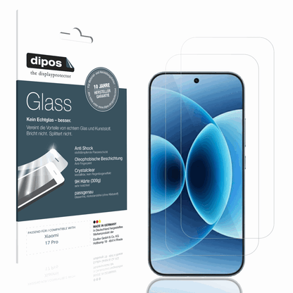 2x 9H Schutzfolie für Xiaomi 17 Pro Panzerfolie