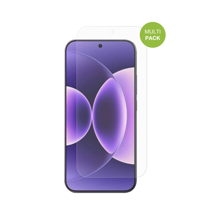 Xiaomi17 Ultra mit aufgebrachter dipos Displayschutzfolie, die lästige Fingerabdrücke minimiert