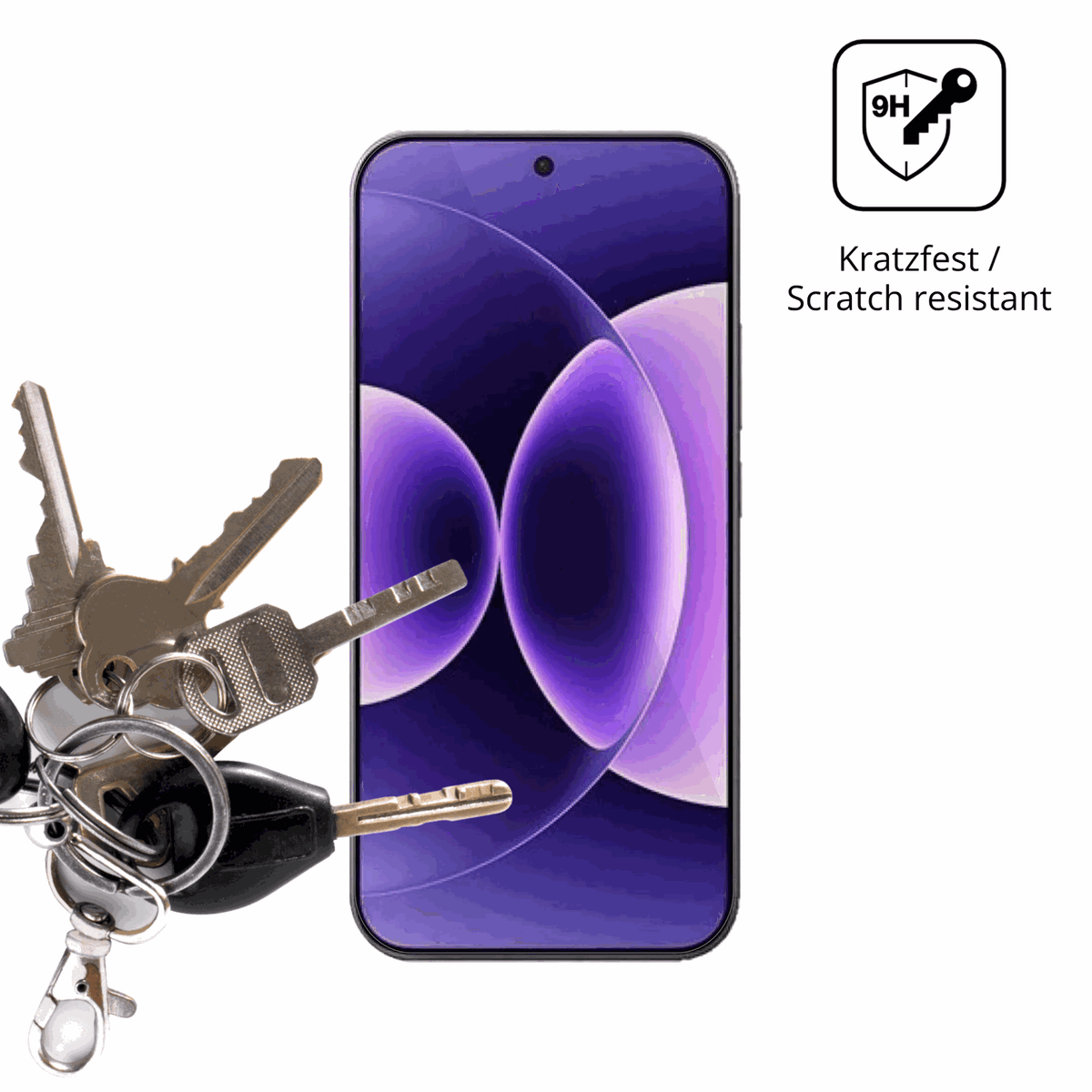 dipos Displayschutz für Xiaomi 17 Ultra, transparente Oberfläche, perfekte Passform auch für die Rundungen