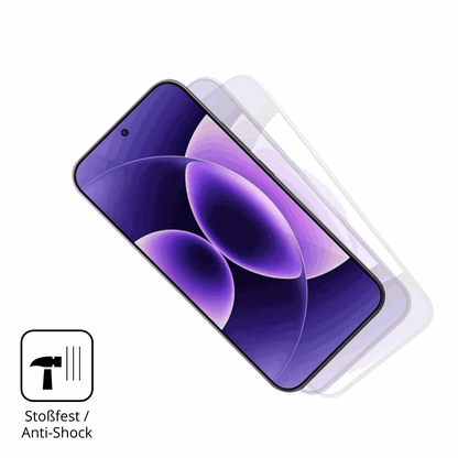 Schutz gegen Kratzer auf dem Xiaomi 17 Ultra Glas durch Schlüssel, Stöße gegen die Tischkante oder Stürze