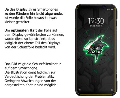 1x Schutzfolie matt für Xiaomi Black Shark 3 Display-Schutzfolie
