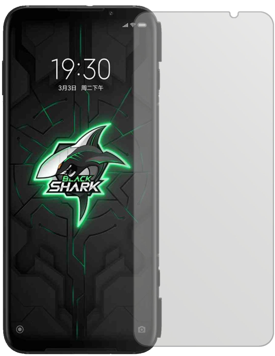 1x Schutzfolie matt für Xiaomi Black Shark 3 Display-Schutzfolie