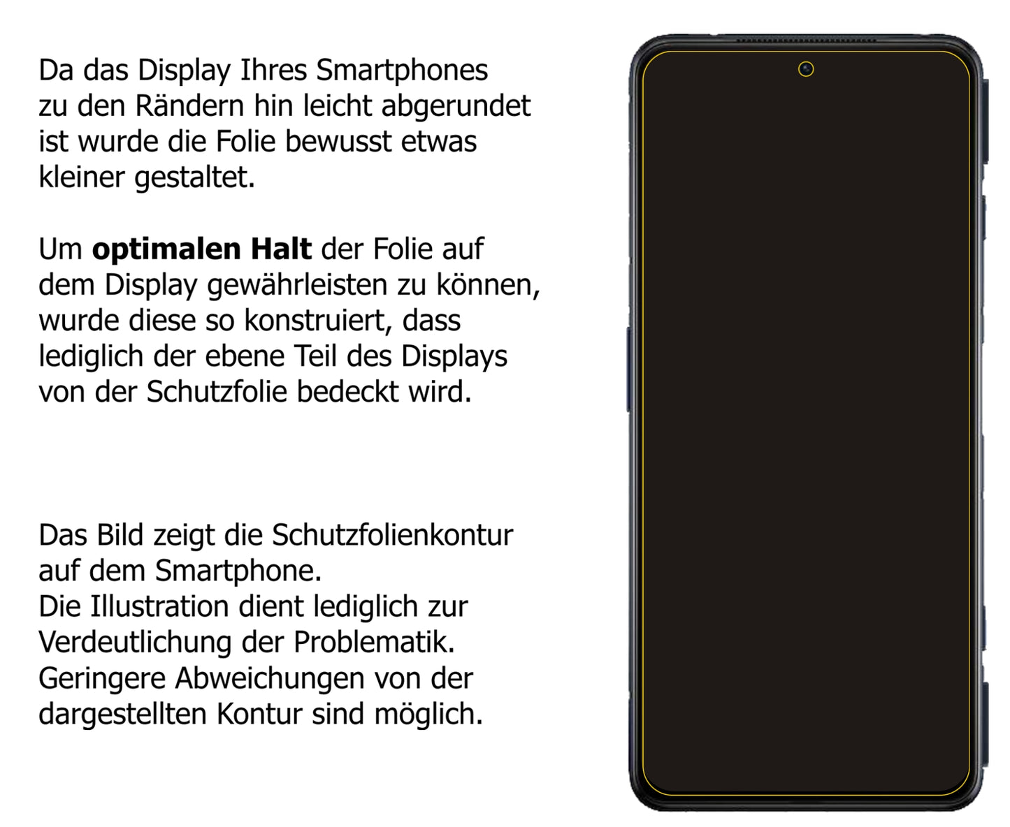 dipos Displayschutz für Xiaomi Black Shark 4S Pro, transparente Oberfläche, perfekte Passform auch für die Rundungen