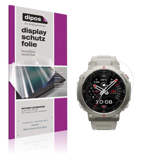 Klare Displayschutzfolie von dipos passend für Xiaomi Black Shark GS3 Ultra, präziser Zuschnitt und blasenfrei montiert