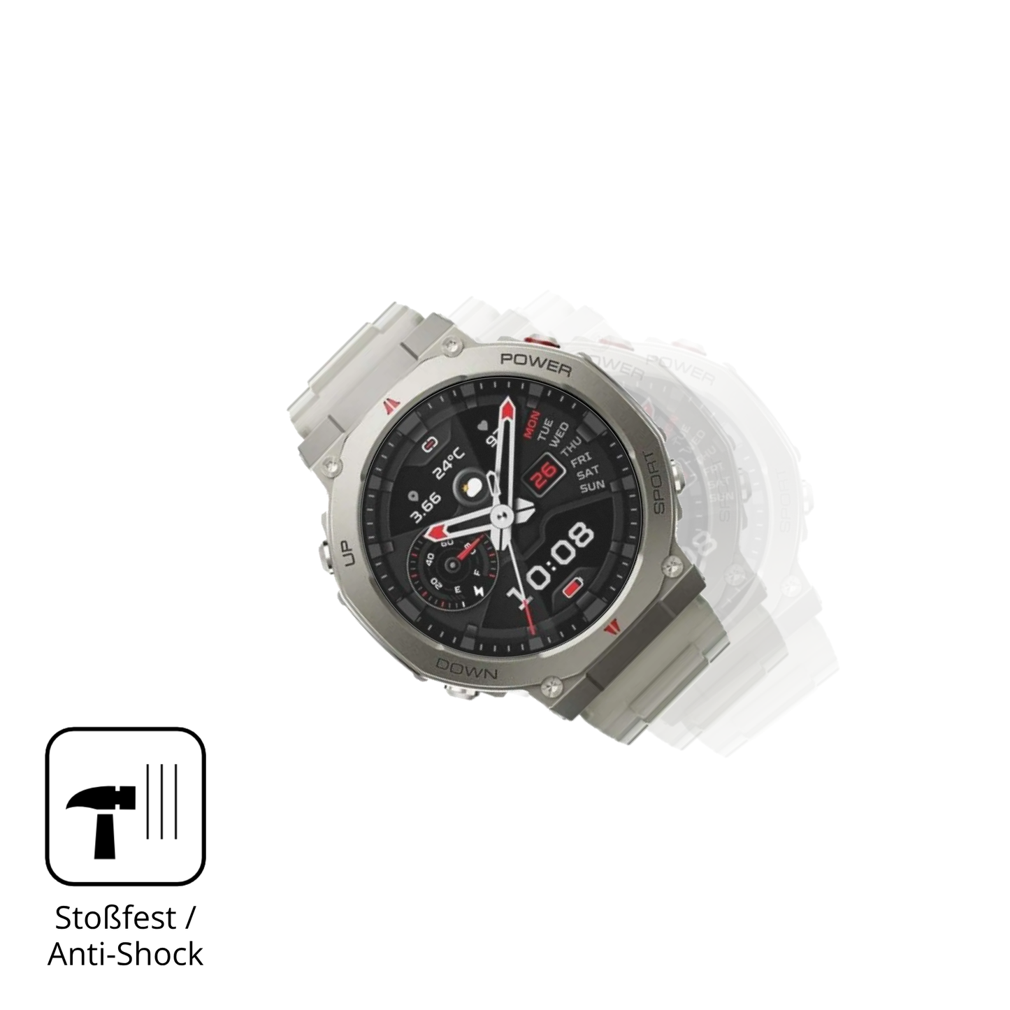 Schutz gegen Kratzer auf dem Xiaomi Black Shark GS3 Ultra Glas durch Schlüssel, Stöße gegen die Tischkante oder Stürze