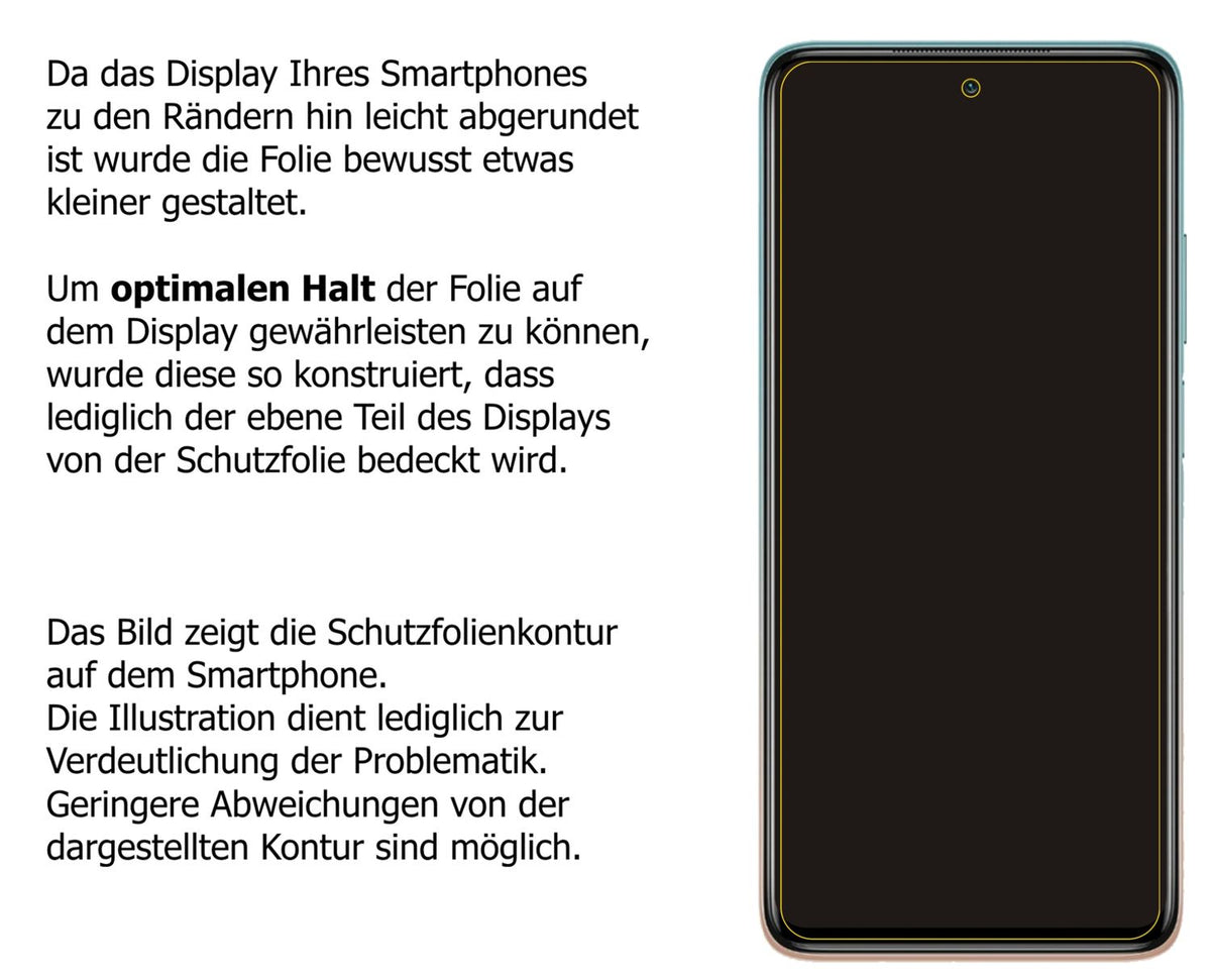 2x Schutzfolie matt für Xiaomi Mi 10i Display-Schutzfolie