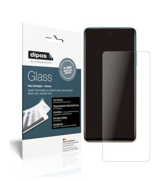 Matte Displayschutzfolie von dipos passend für Xiaomi Mi 10i, 9H kratzfest und blasenfrei montiert