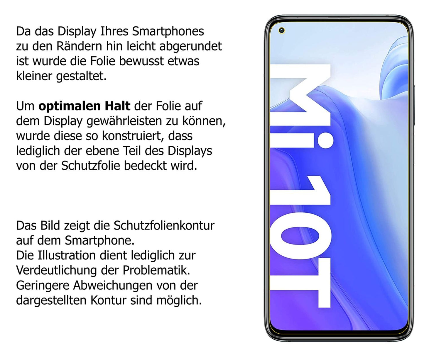 6x Schutzfolie klar für Xiaomi Mi 10T Display-Schutzfolie