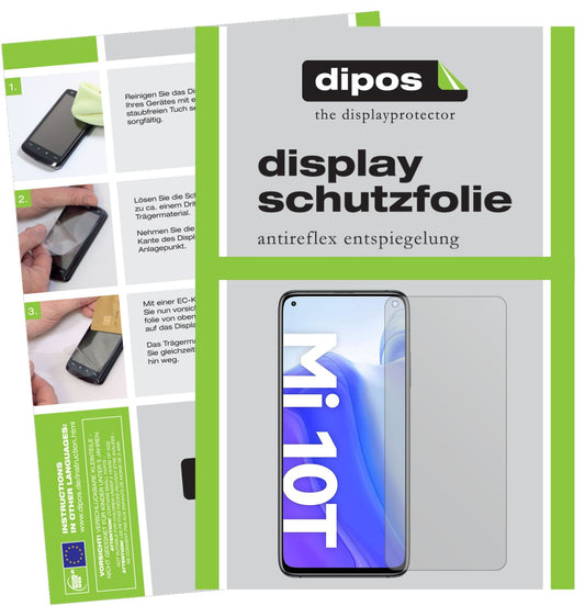 2x Schutzfolie matt für Xiaomi Mi 10T Display-Schutzfolie
