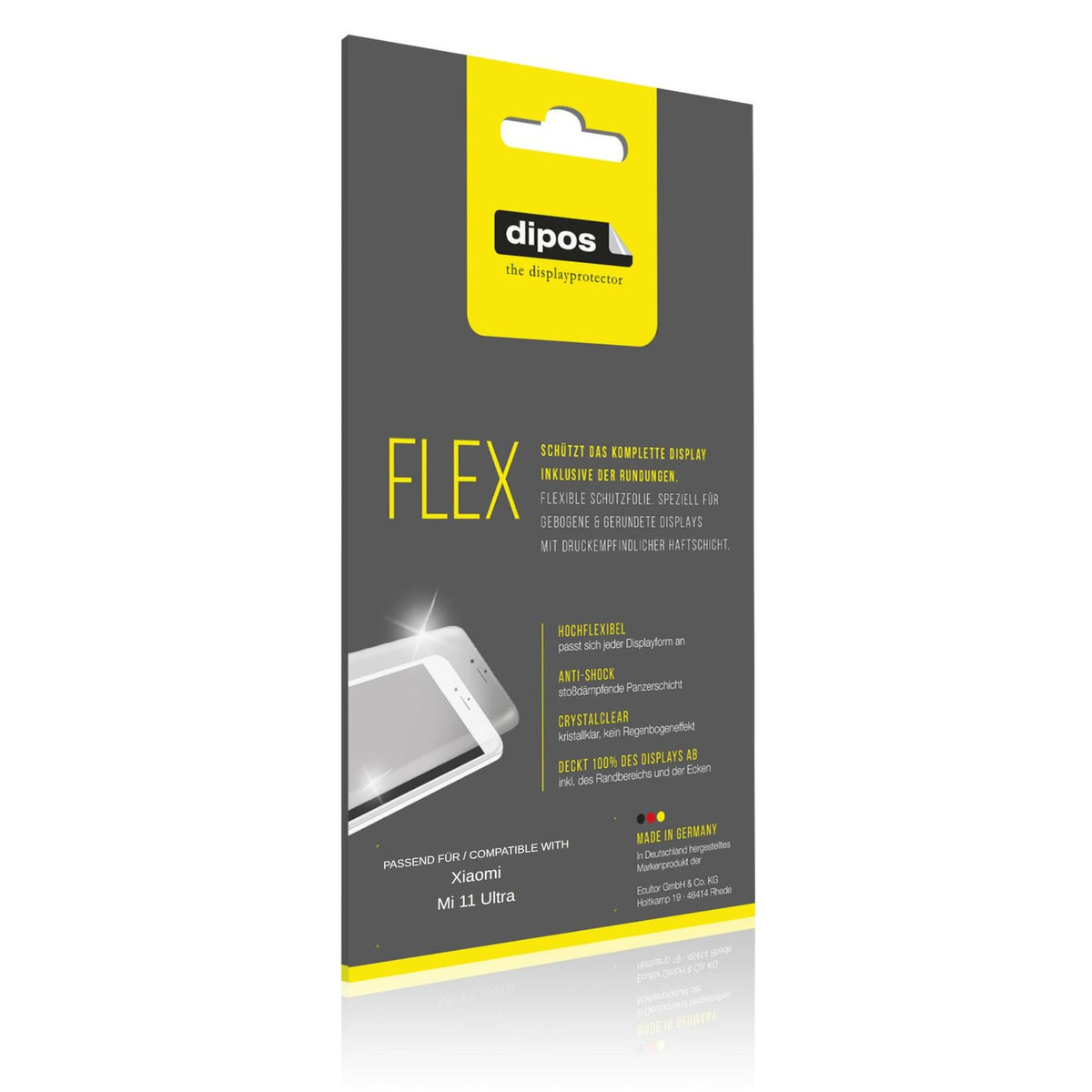 3x 3D Full Cover Schutzfolie für Xiaomi Mi 11 Pro