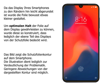 Schutzfolie mit optimaler Passform, zur Verwendung mit Hüllen geeignet