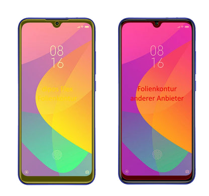 3x 3D Full Cover Schutzfolie für Xiaomi Mi A3