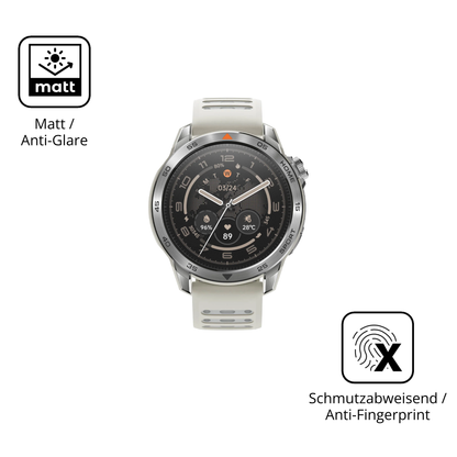 Dünne und entspiegelnde Folie passend zugeschnitten für Xiaomi Mibro GS Pro 2