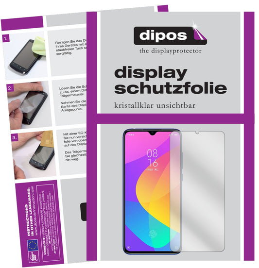 5x Schutzfolie klar für Xiaomi Mi CC9e Display-Schutzfolie