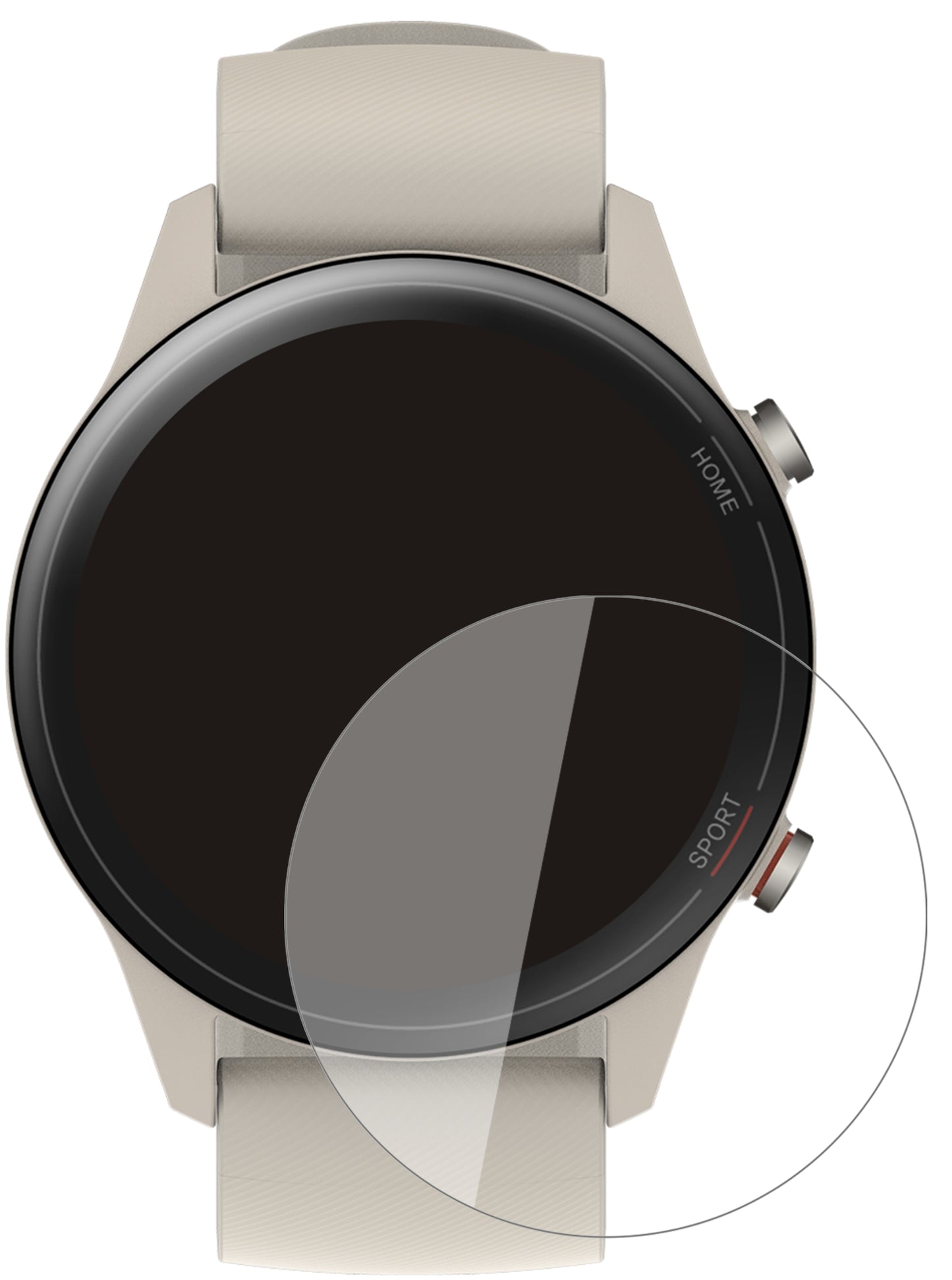 2x 9H Schutzfolie für Xiaomi Mi Watch Panzerfolie