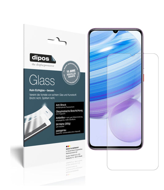 Matte Displayschutzfolie von dipos passend für Xiaomi Redmi 10X 5G, 9H kratzfest und blasenfrei montiert