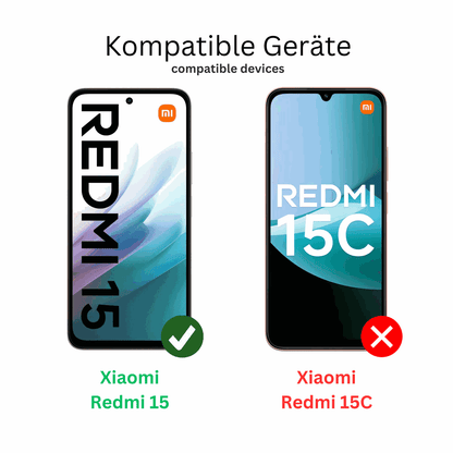 4x Schutzfolie klar für Xiaomi Redmi 15 Display-Schutzfolie