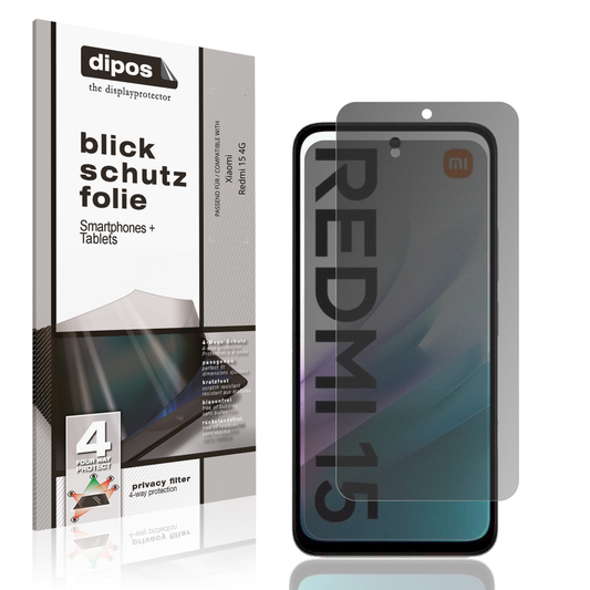 Blickschutzfolie für Xiaomi Redmi 15 4G matt Schutzfolie Privacy