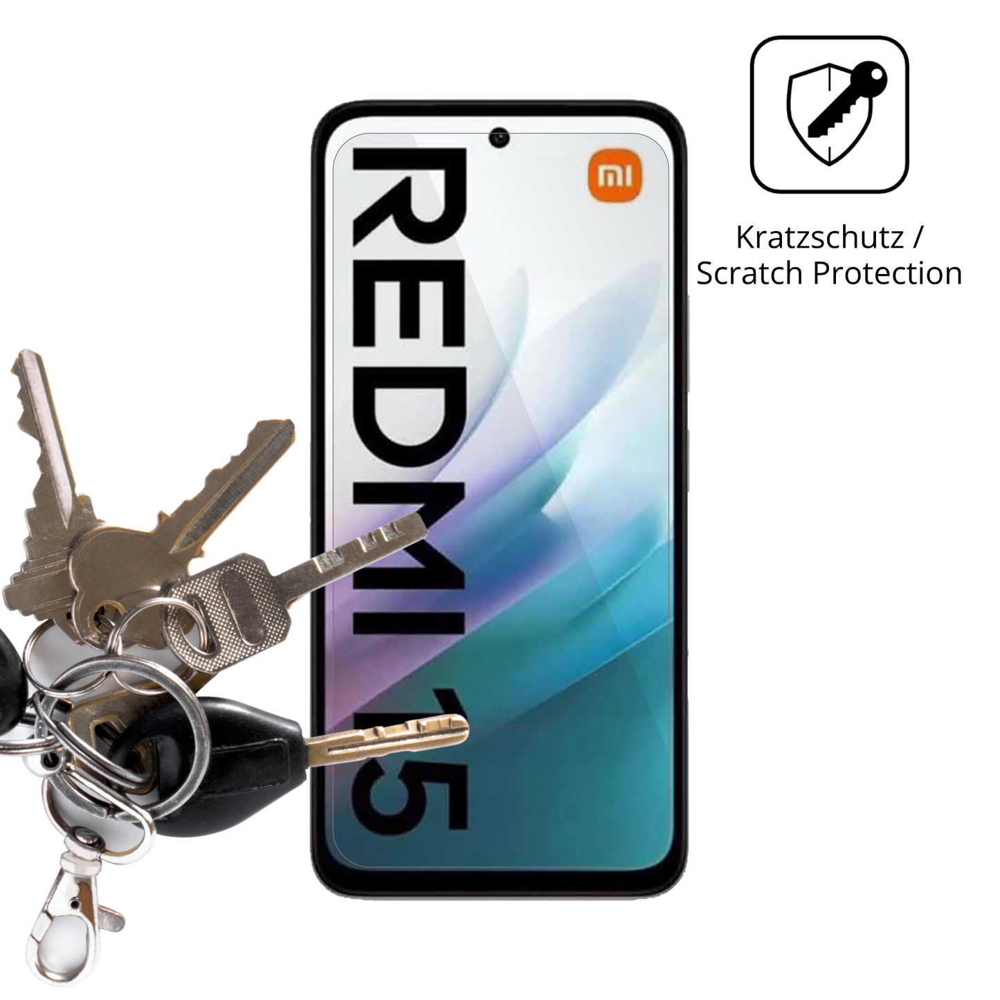 4x Schutzfolie klar für Xiaomi Redmi 15 4G Display-Schutzfolie