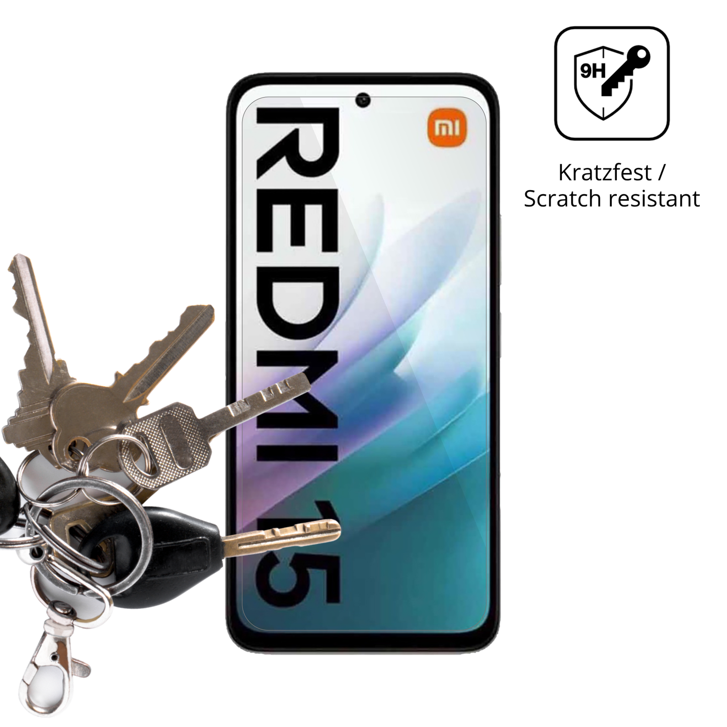 2x 9H Schutzfolie für Xiaomi Redmi 15 4G Panzerfolie