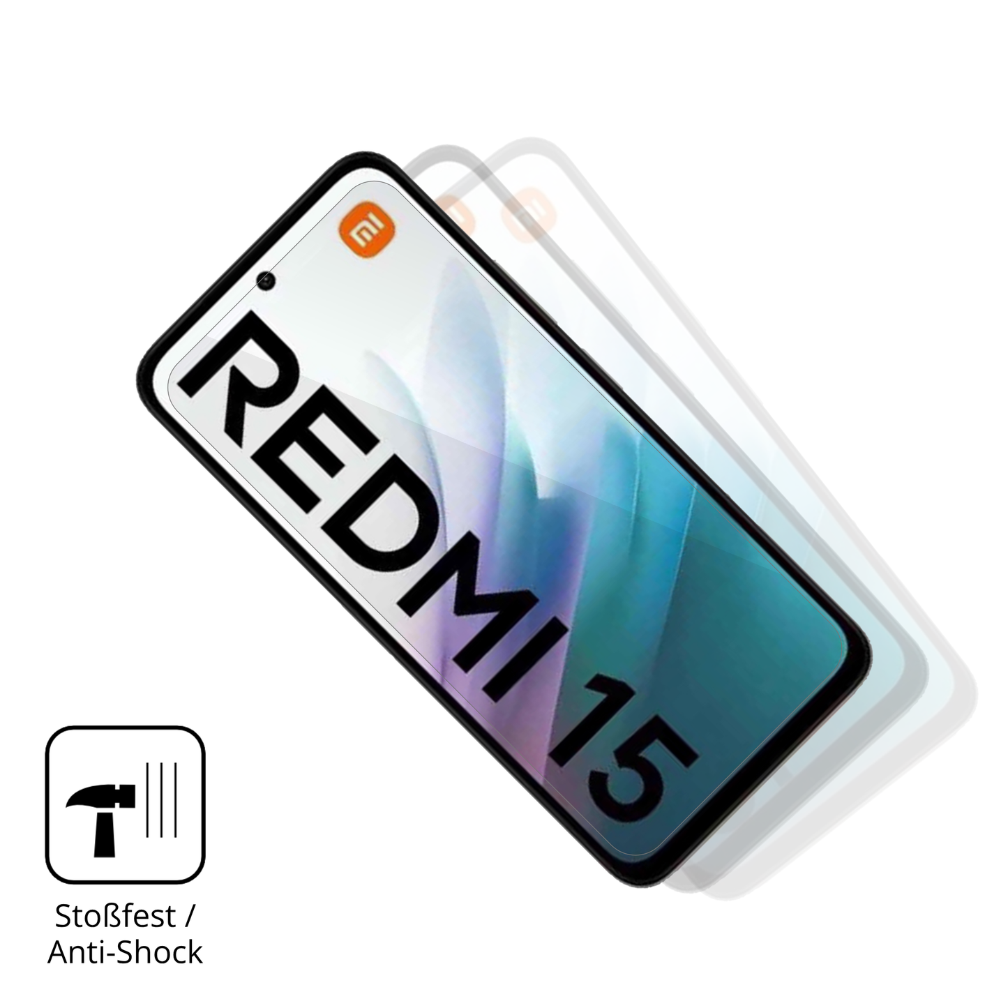 2x 9H Schutzfolie für Xiaomi Redmi 15 4G Panzerfolie