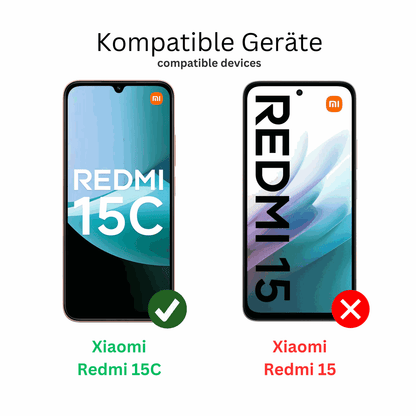 4x Schutzfolie klar für Xiaomi Redmi 15C Display-Schutzfolie