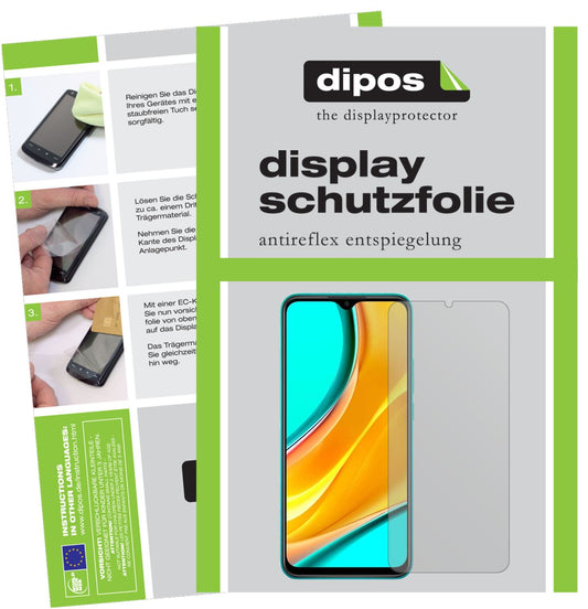 2x Schutzfolie matt für Xiaomi Redmi 9 Display-Schutzfolie