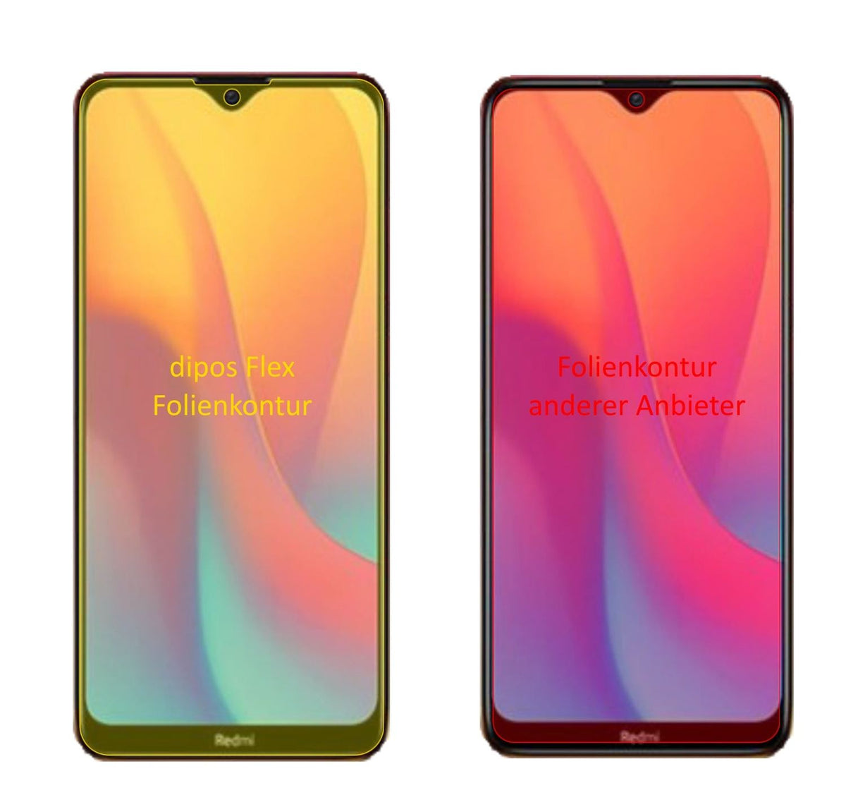 3x 3D Full Cover Schutzfolie für Xiaomi Redmi 9C