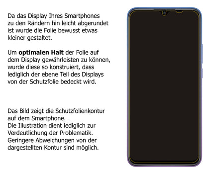 2x Schutzfolie klar für Xiaomi Redmi 9 Prime Display-Schutzfolie