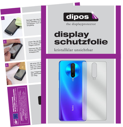 5x Schutzfolie klar für Xiaomi Redmi K30 5G Rückseite Display-Schutzfolie