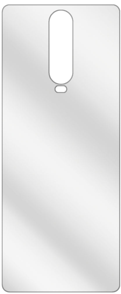 dipos Displayschutz für POCO X2 Rückseite, transparente Oberfläche, geringe Dicke und perfekte Passform