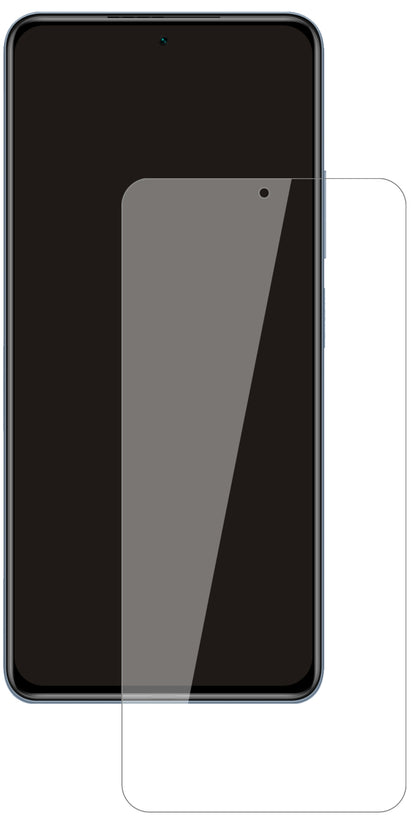 XiaomiRedmi K40 mit aufgebrachter dipos Flex Schutzfolie, glasklare Darstellung ohne Einschränkungen